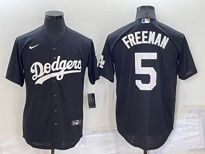 Men Los Angeles Dodgers #5 Freddie Freeman Black Inversion Nike 2022 MLB Jerseys->women mlb jersey->Women Jersey